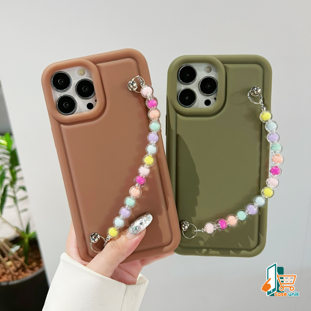 GC68 SOFTCASE SILIKON DELUXE MATTE MACARON MATTE AIR BAG CHAIN GRIP MANIK MANIK FOR OPPO A1K A3S A5S A7 A12 A11K F9 A15 A15S A16 A16E A16K A17 A17K A5 A9  A31 A8 A39 A57 A52 A92 A53 A33 2020 A54 A55 4G CS6314