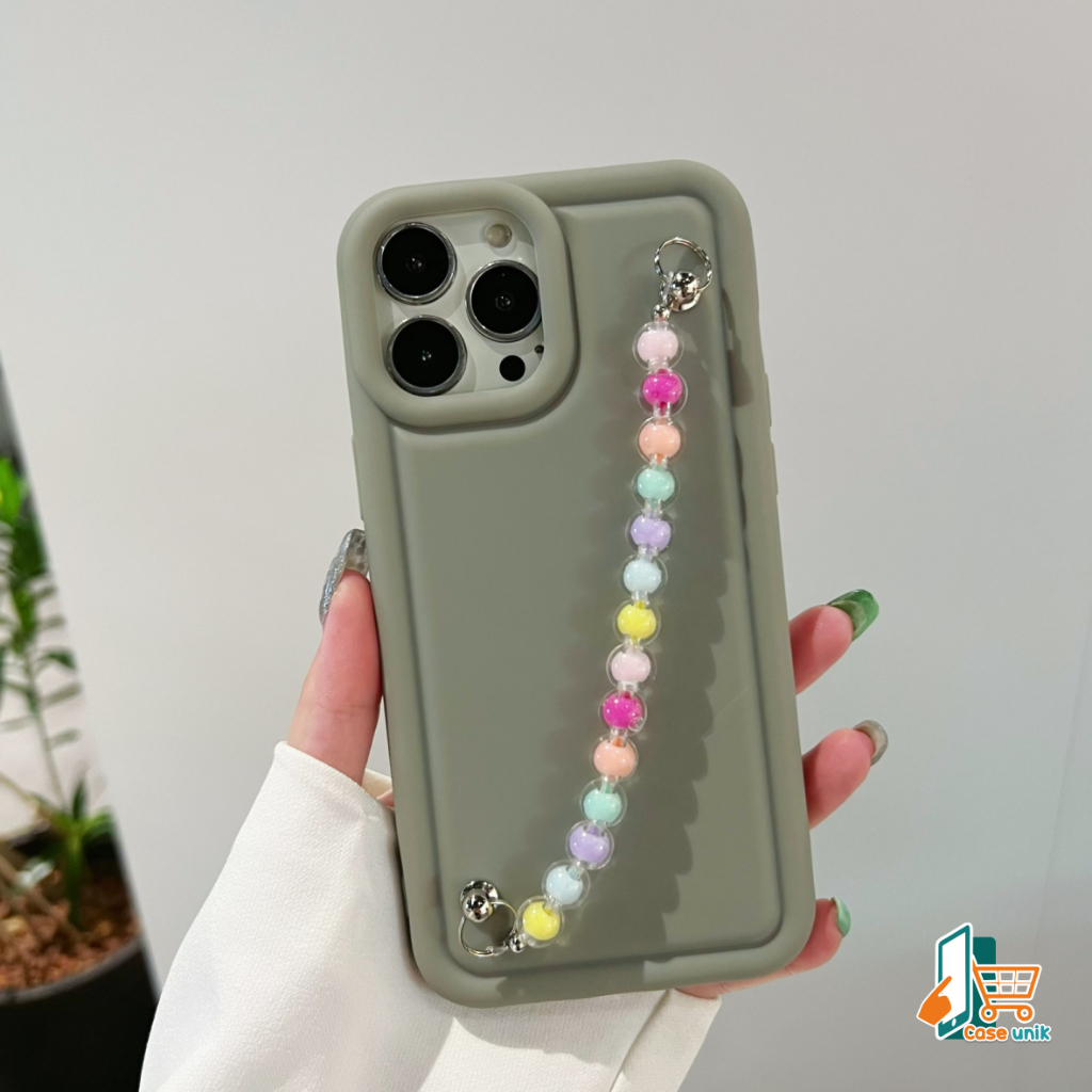 GC68 SOFTCASE SILIKON DELUXE MATTE MACARON MATTE AIR BAG CHAIN GRIP MANIK MANIK FOR OPPO A1K A3S A5S A7 A12 A11K F9 A15 A15S A16 A16E A16K A17 A17K A5 A9  A31 A8 A39 A57 A52 A92 A53 A33 2020 A54 A55 4G CS6314