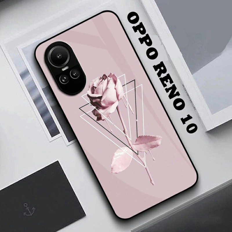 Softcase Glass OPPO RENO 10 Terbaru [K264] - Softcase Mirror - Softcase Kaca OPPO RENO 10 - Softcase