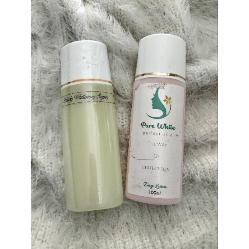 Racikan dosting pemutih badan  handbody paket siang malam mencerakhan