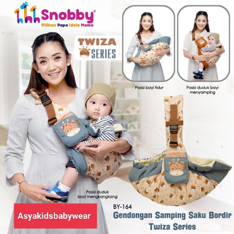 SNOBBY Gendongan Samping + Saku ADJUSTABLE Gendongan Bayi BY-55 BY-162 Gendongan Kaos Selendang by A