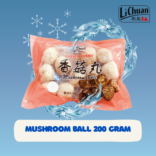 

MUSHROOM BALL 200 GR ( LICHUAN ) | MUSHROOM | BAKSO IMPOR | BAKSO | FROZEN FOOD