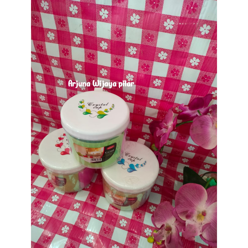 Tempat toples bumbu dapur 3 slot Kiona