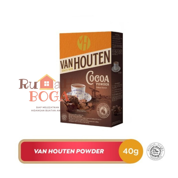 

Coklat Cokelat Chocolate Bubuk VANHOUTEN VAN HOUTEN Houtten Cocoa Powder Murni 40gr 40 gr gram