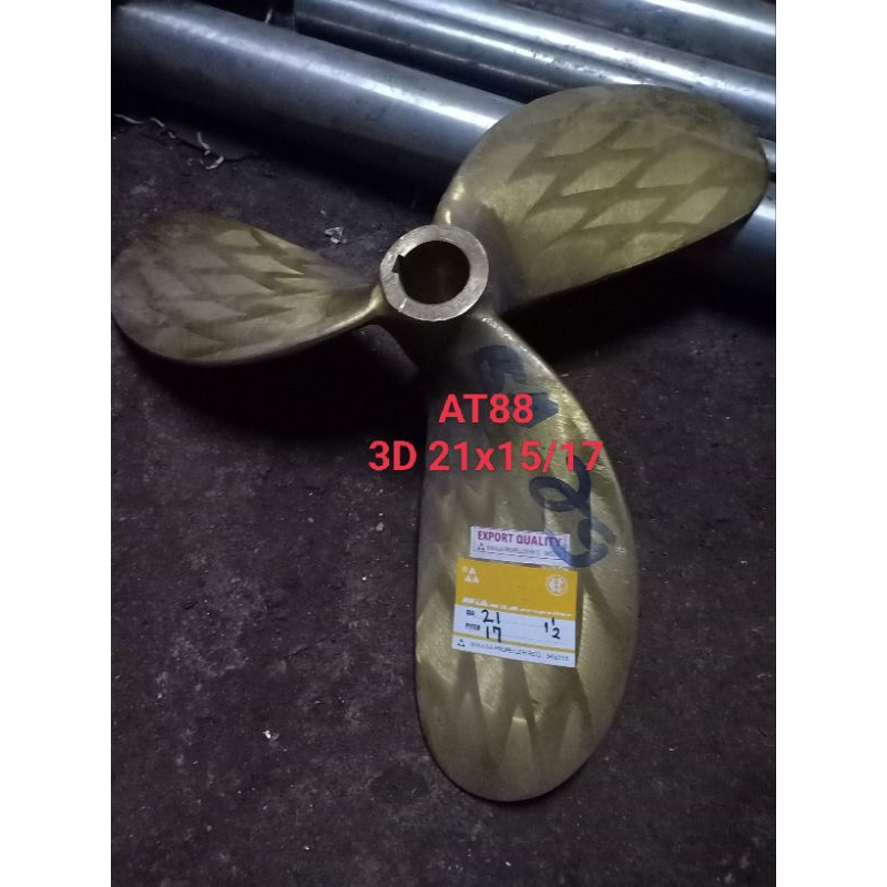 Kipas Kapal MIKASA / Propeller 3daun 21x15/17