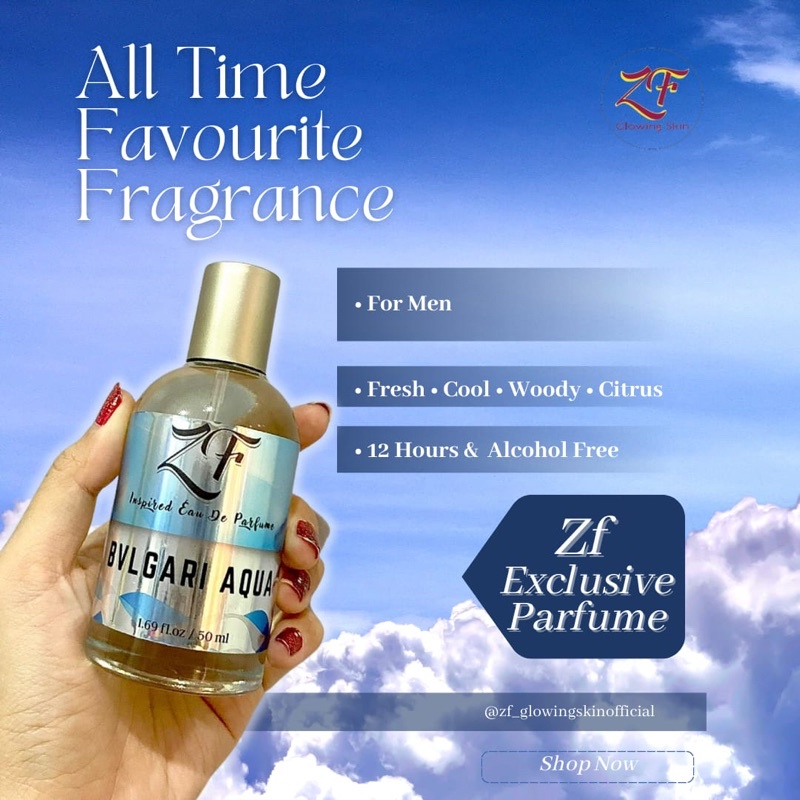 ZF Exclusive Parfume Viral Terbaik 50ml Tahan Lama / Parfum Exclusive / Parfum Wangi Banget Tahan 12