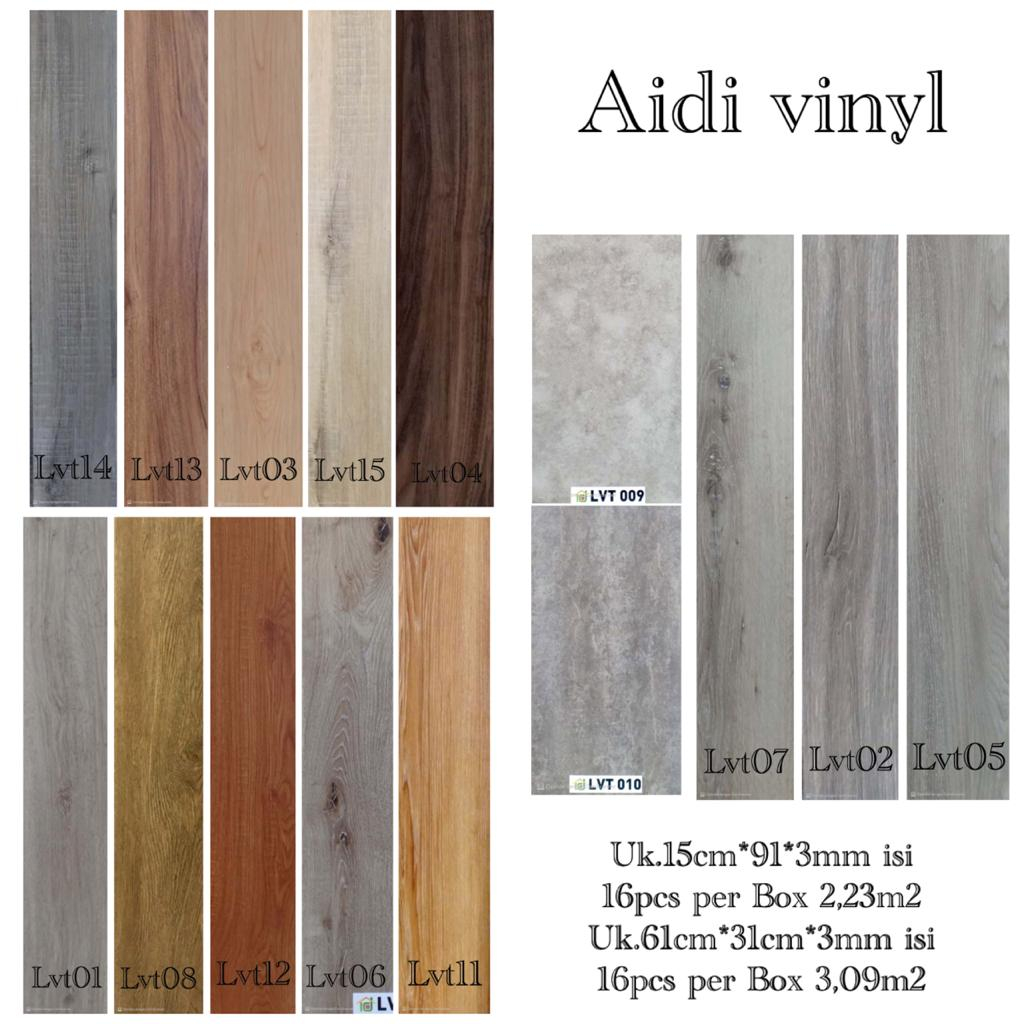 Vinyl Flooring Aidi tebal 3MM - Vinyl floor motif kayu