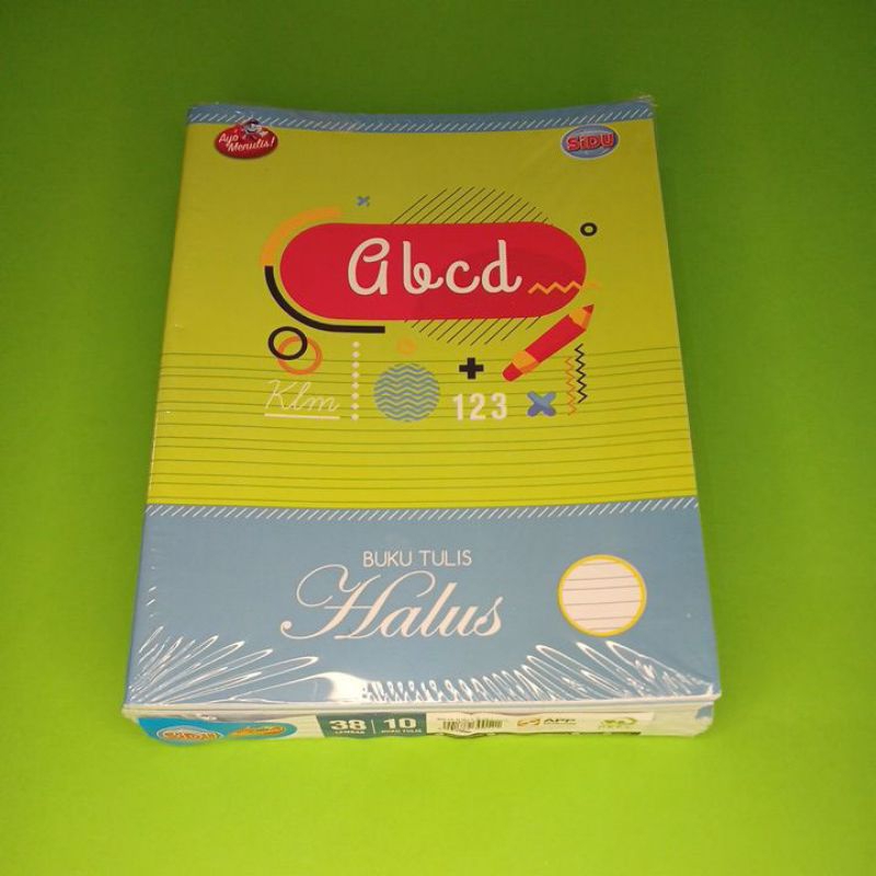 

Buku Tulis Halus 38 lembar Sinar Dunia per pak isi 10 buku