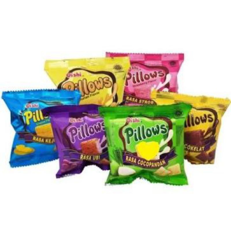 

Oishi Pillows Ecer, beli 20 mix rasa harga grosir