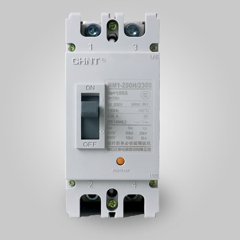 MCCB NM1-250H 2P 160A 180A 225A/MCCB