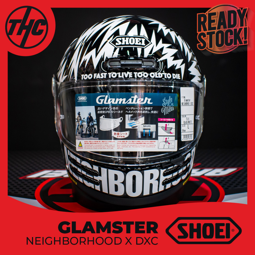 SHOEI GLAMSTER NEIGHBORHOOD x DSC ORIGINAL HELMET