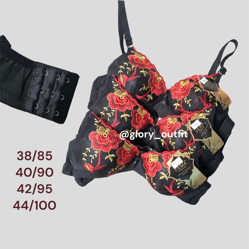 bra fema renda bunga