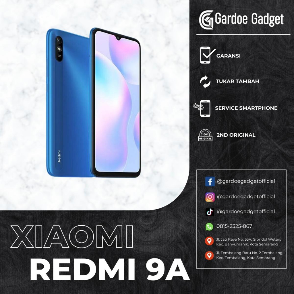 Xiaomi Redmi 9A [2/32] HP SECOND ORIGINAL BERGARANSI | Gardoe Gadget