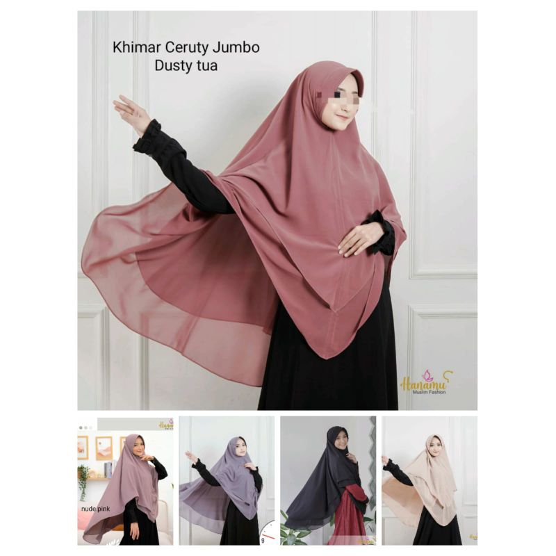 KHIMAR CERUTY JUMBO - KHIMAR INSTAN JUMBO CERUTY PREMIUM