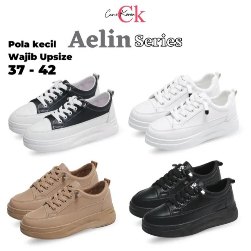 CANIKOREA Aelin series sepatu wanita sneakers kasual korea import