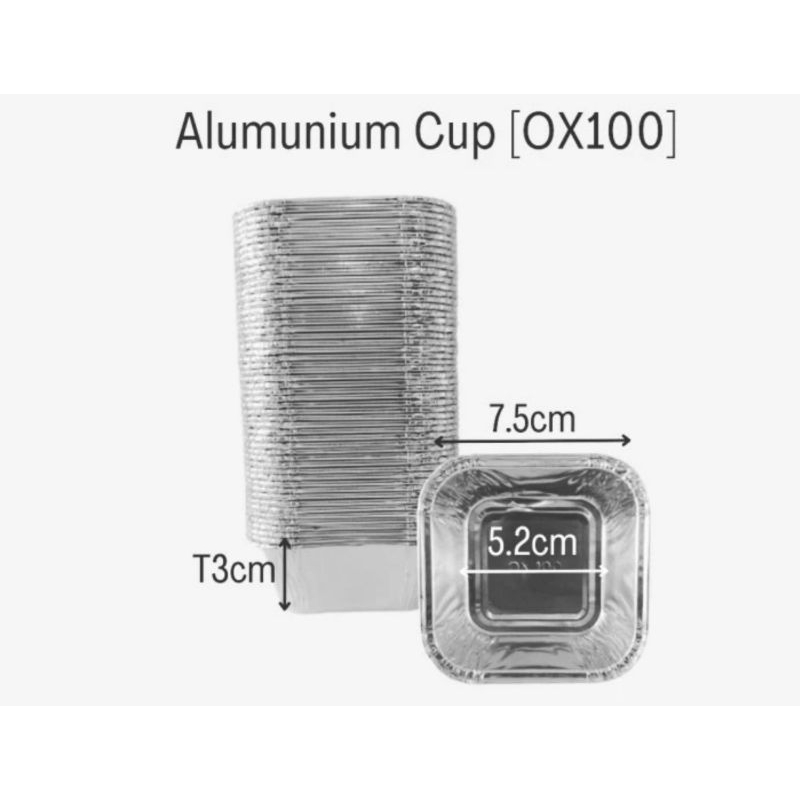 Alumunium Foil Cup OX100/ Aluminium tray ox100