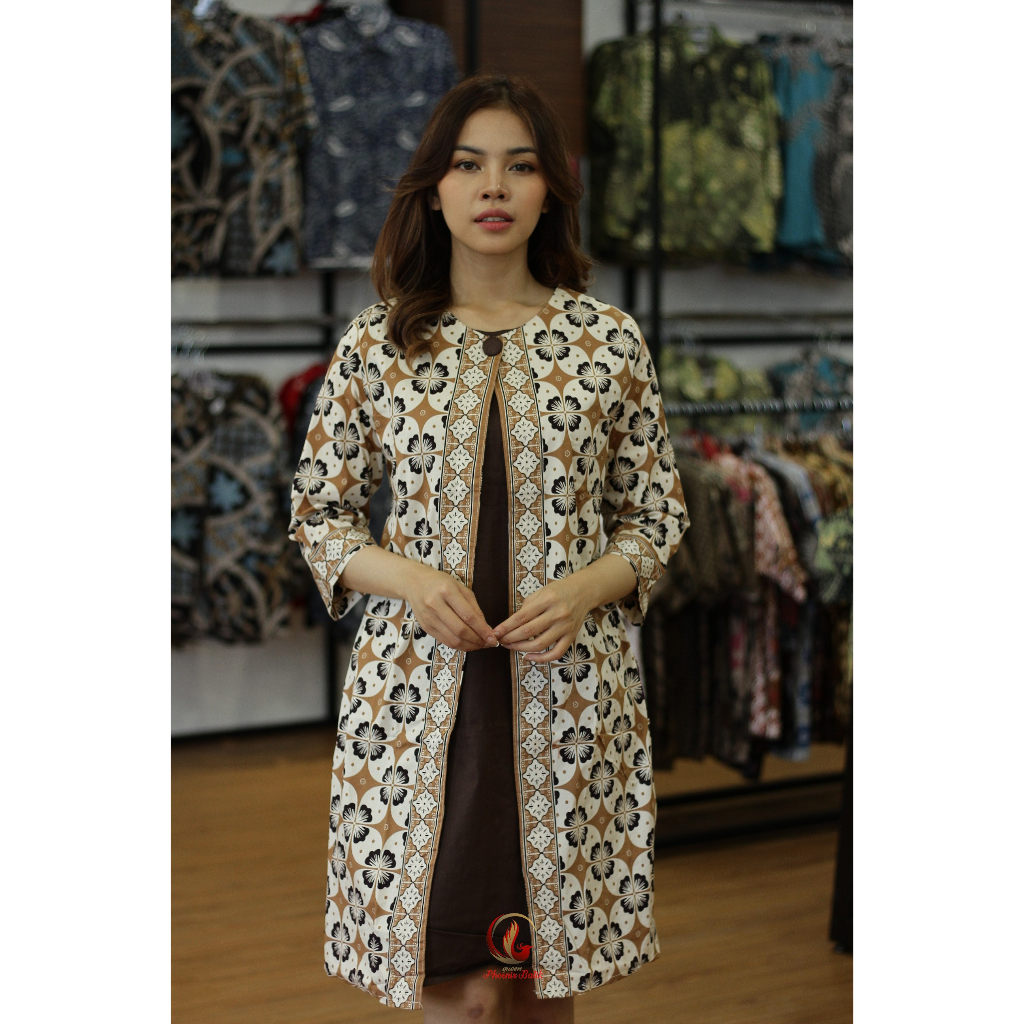 Tunik Batik Model Rompi Queen Phoenix Batik