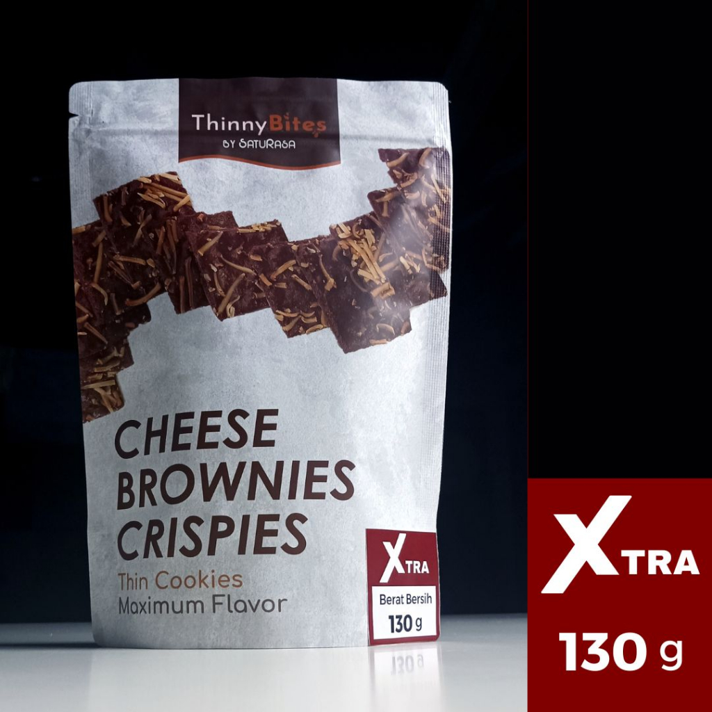 

ThinnyBites XTRA Cheese Brownies Crispies Keripik Brownies Crispy 130 gram