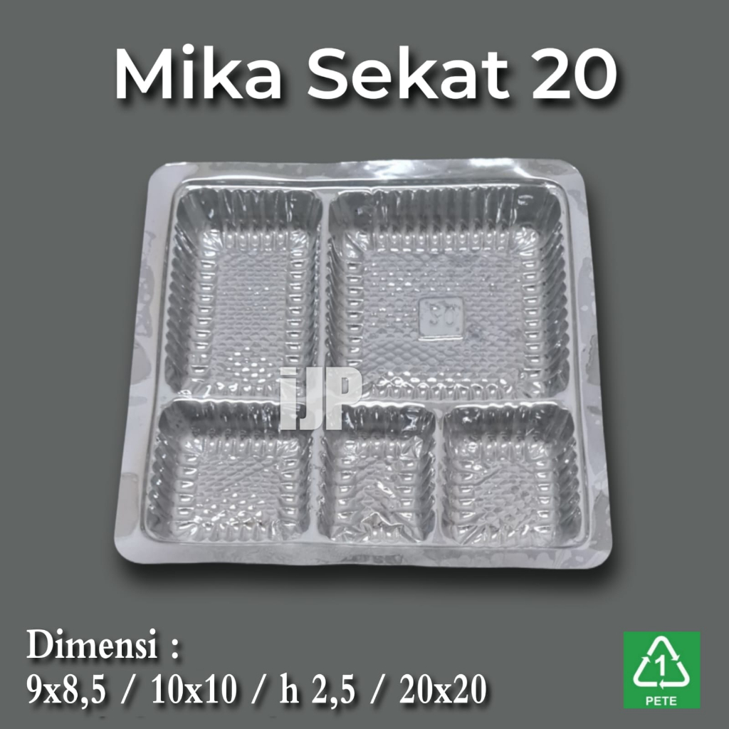 [100pcs] Mika Nasi Kotak Ukuran 18cm/20cm/Kardus Coklat / Mika Sekat Nasi Kotak