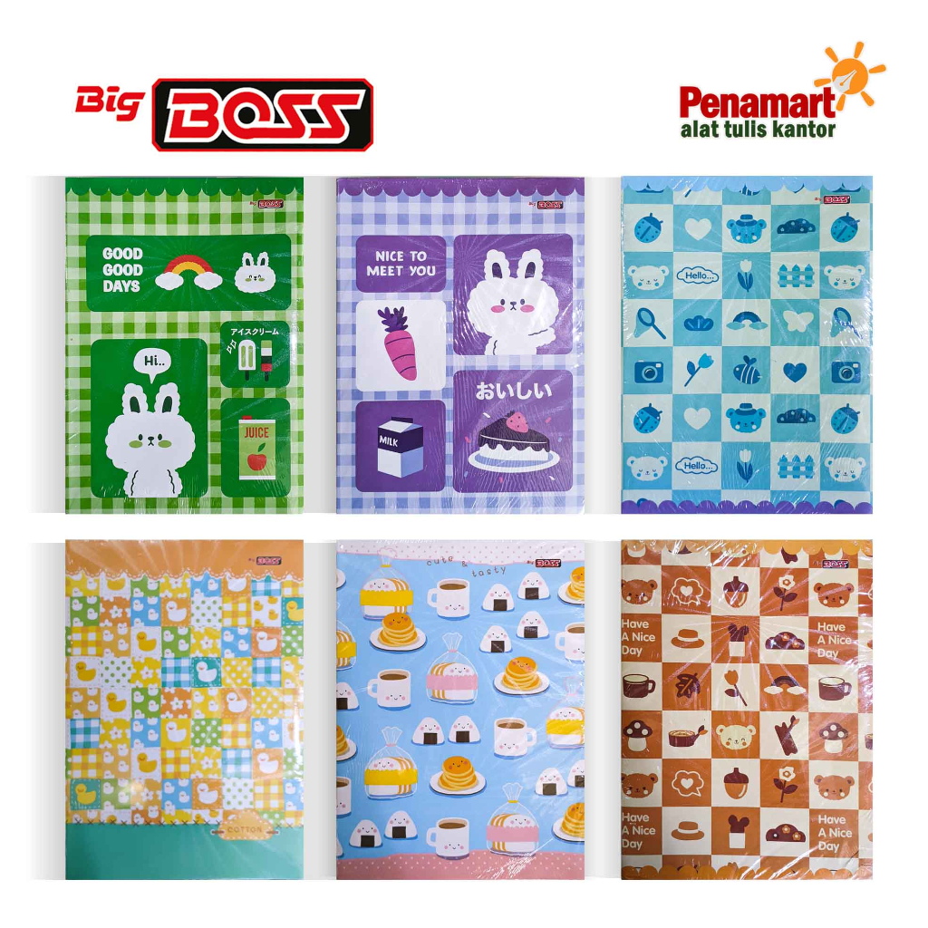 

Buku Tulis Boxy/campus Big Boss Boxy isi 42 Lembar (isi 6 Buku / 1 Pack) (D1112)