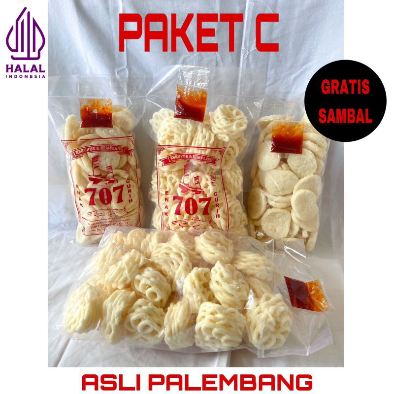 

kemplang kerupuk Paket C (2mawar,2 kemp murah)707 khas Palembang