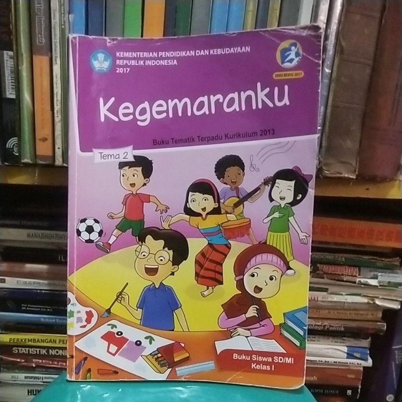 buku tema 2 kegemaranku kelas 1 sd