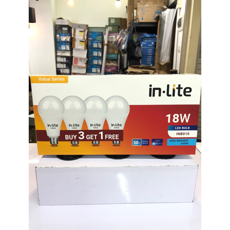 Lampu Led bulb Bohlam 15 w 18w putih 15w putih - kuning 15 w 15watt  / paket paketan isi 4 INLITE IN