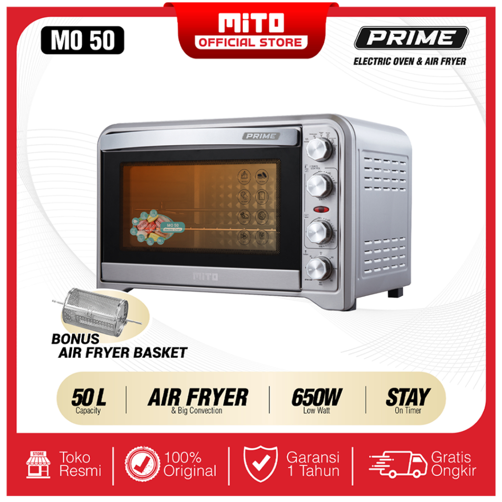 MITO ELECTRIC OVEN + AIR FRYER MO50 PRIME 50L