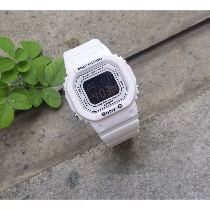 Jam Tangan Modis Anak Perempuan / wanita Casio Baby g digital Anti Air warna putih - Jam Anak Sekola
