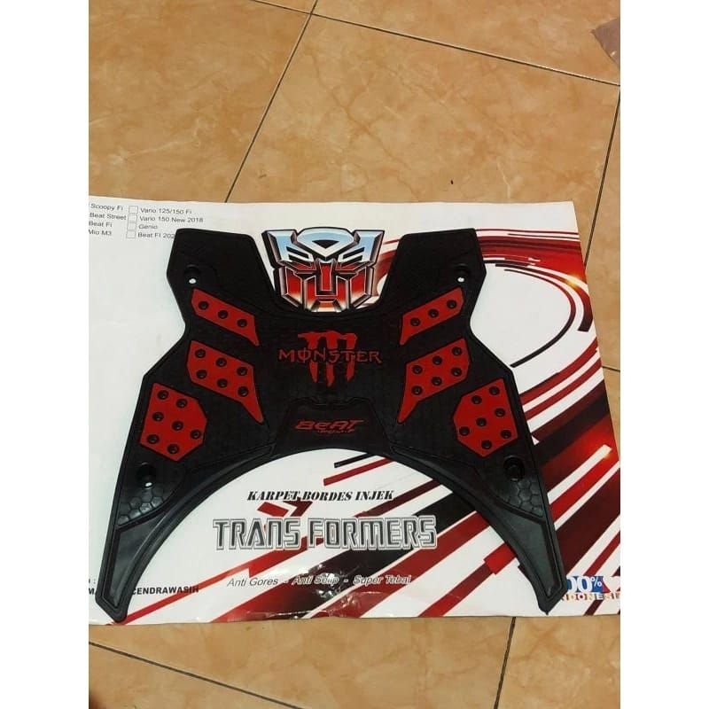 karpet motor beat fi karpet motor beat street pijakan karpet