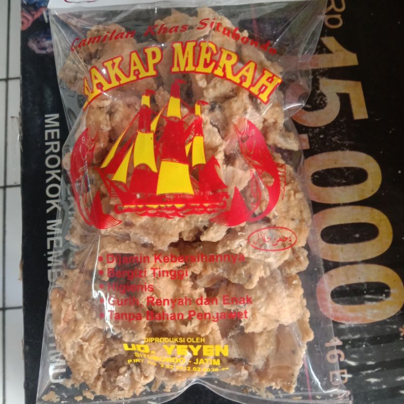 

Keripik ikan kakap merah