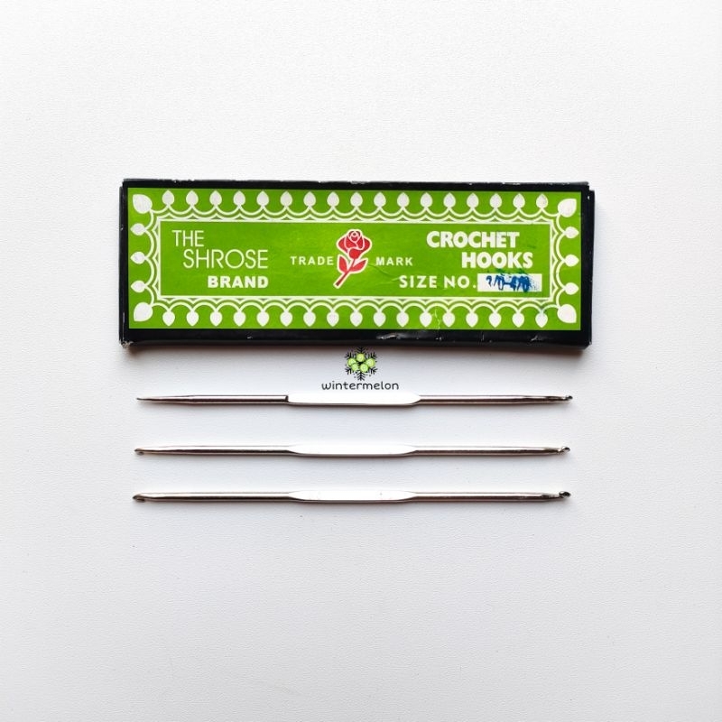 1 Buah Hakpen Rose / Jarum Rajut Merek Rose / Alat Rajut / Hakpen Rajut Merek Rose / Hakpen Rajut Si