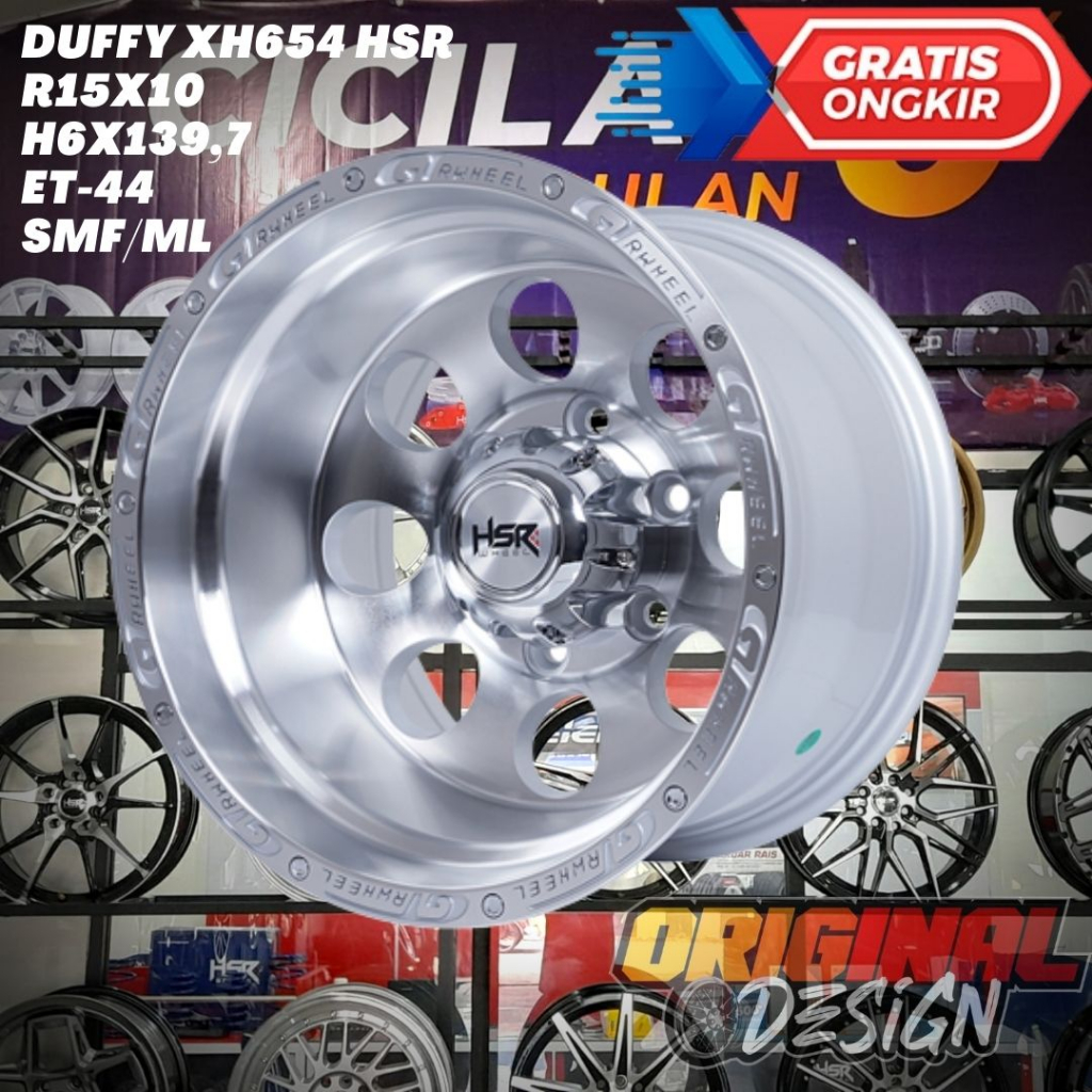 Velg Mobil Ring 15 HSR DUFFY R15 LEBAR 10 Untuk HARDTOP , LC , TERRANO