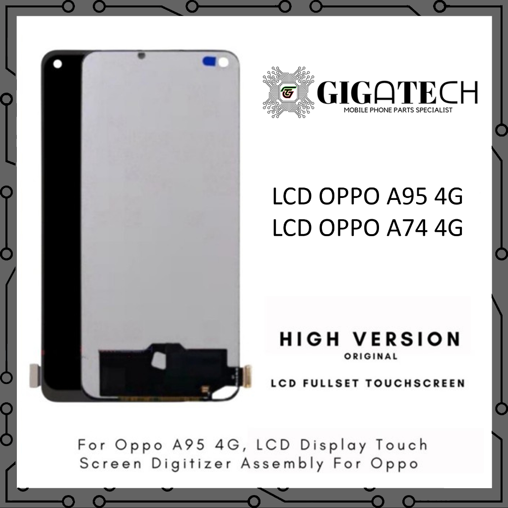 LCD Oppo A74 / A95 (4G) Non Fingerprint Original - Fullset Touchscreen