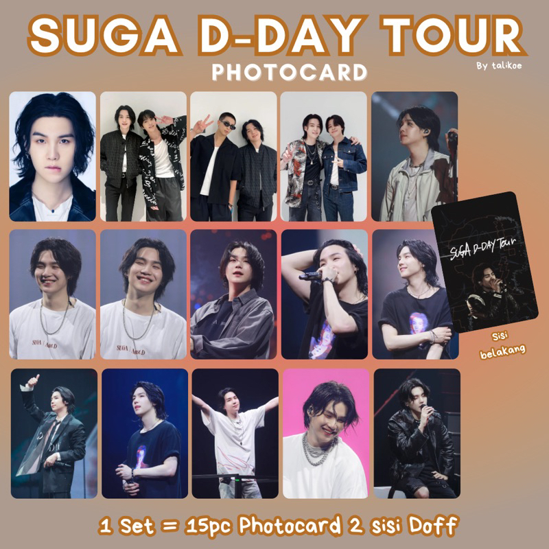 SUGA D-DAY TOUR PHOTOCARD