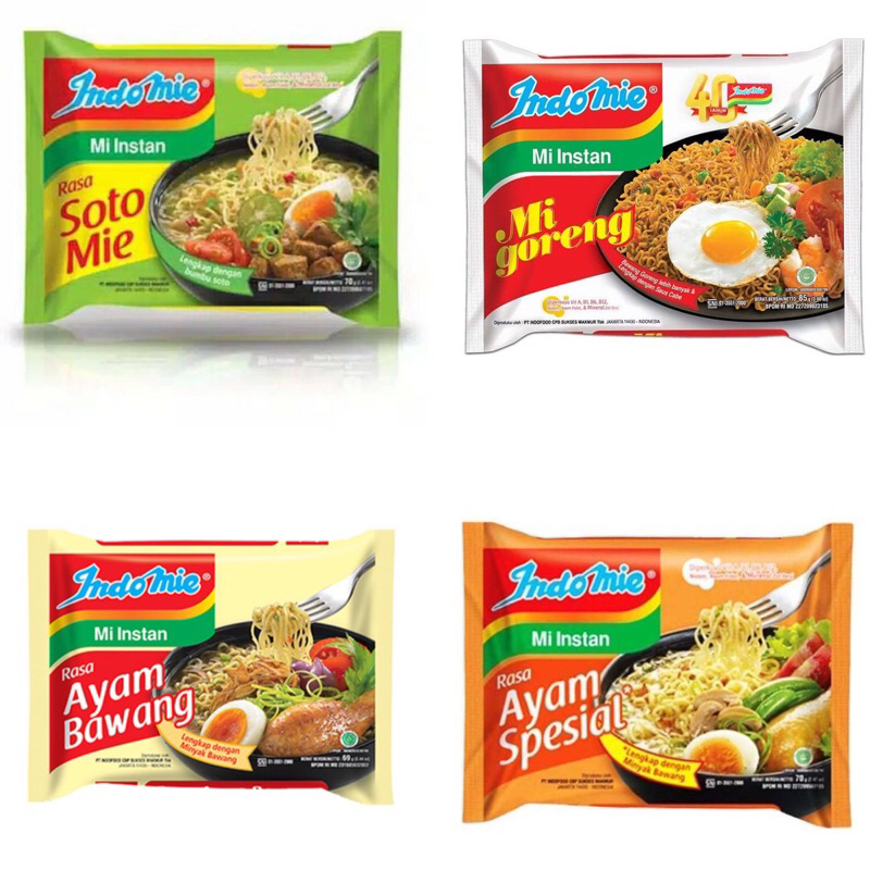 

PAKET INDOMIE GORENG & REBUS 6PC