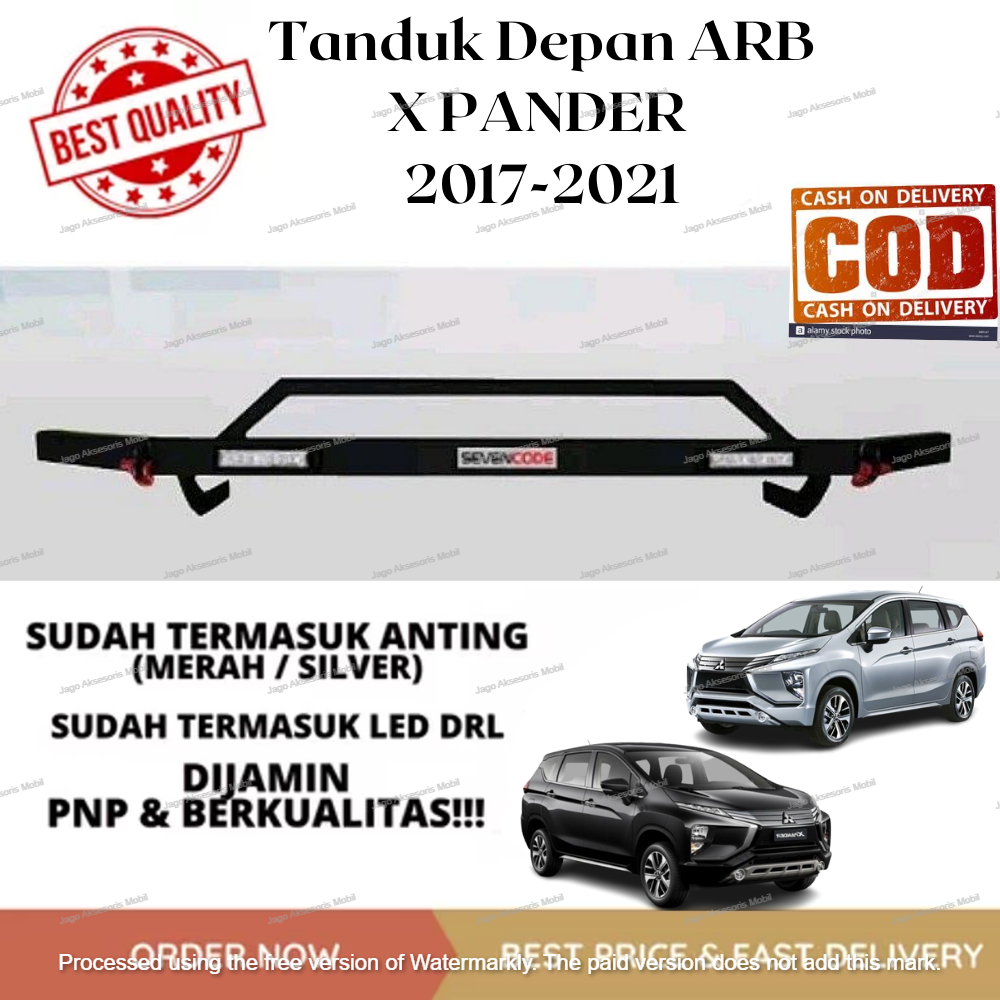 TANDUK TOWING DEPAN BELAKANG BESI BAR PELINDUNG BEMPER MOBIL XPANDER 2017-2021