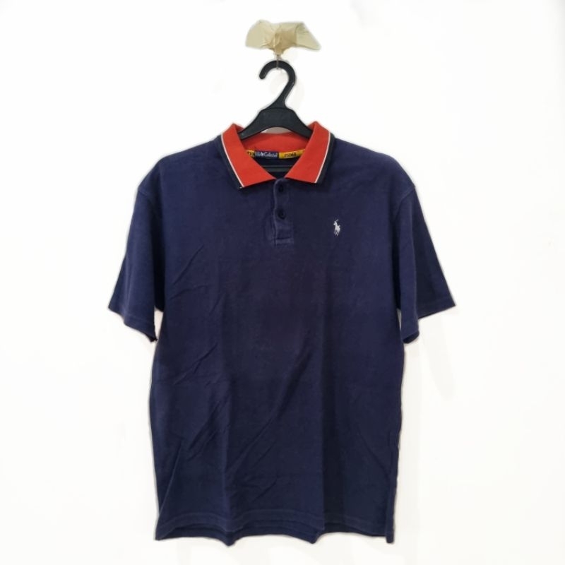 ORI Vilo Collection Blue / Navy T - Shirt - Atasan Kaos Kerah / Polo Polos Pria / Laki / Cowok / Cow