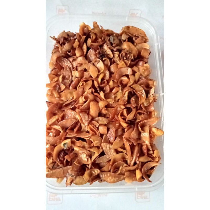 

keripik jengkol bawang asin gurih .kemasan box lebih hemat 170g