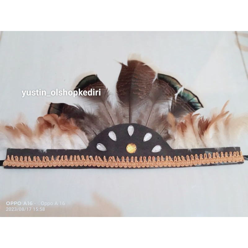 mahkota tari papua/ mahkota tari/ mahkota tari dayak/ hiasan kepala