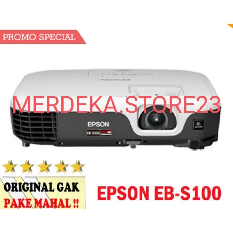 PROYEKTOR EPSON EB-S100 EB S100 EBS100 SVGA 2600 ANSI LUMENS 3LCD PROJECTOR