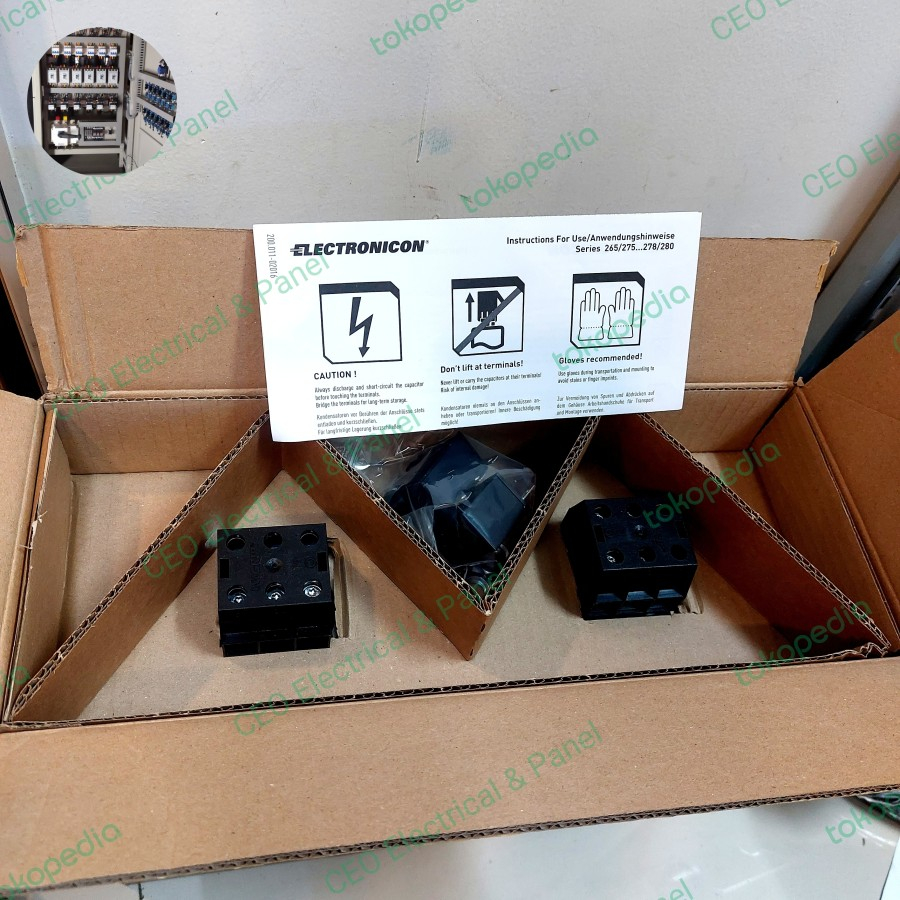 Kapasitor bank gae 25kvar 415v / capacitor bank gae 25 KVAR mkpG mkp