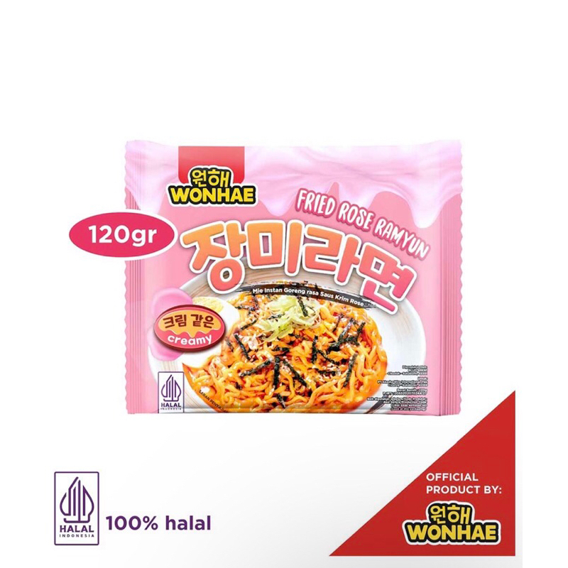 

Wonhae Ramyun 120g mie instant Cheese Fried rose Cheese