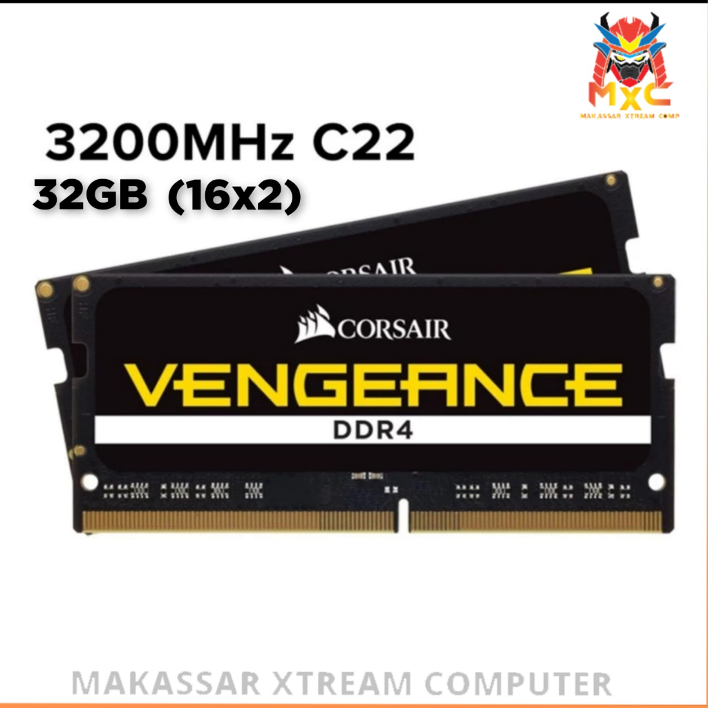 SODIMM Corsair Vengeance 32GB (2 x 16GB) DDR4 3200MHz