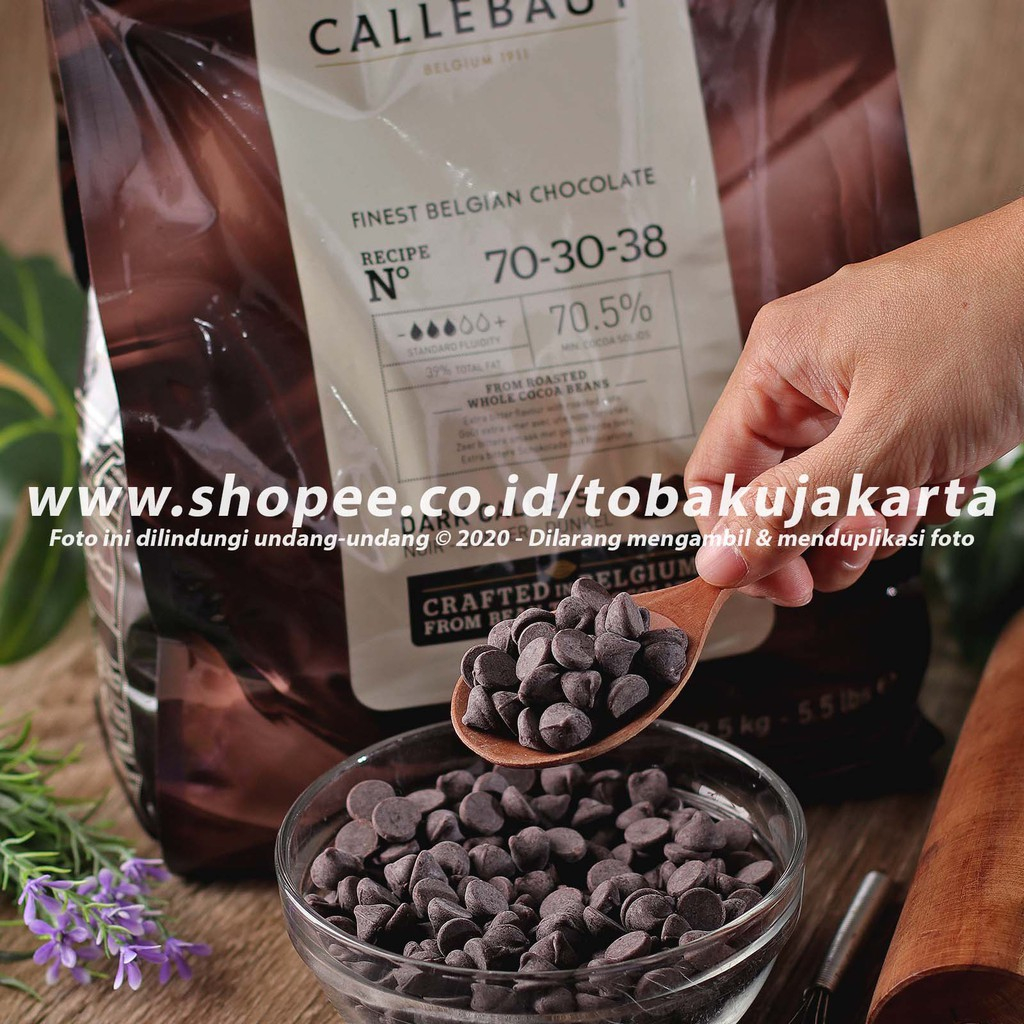 

Callebaut NOIR Dark Couverture Chocolate 70,5% 100gr Cokelat Coin 7030