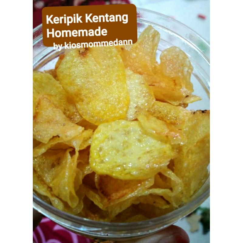 

Keripik Kentang Homemade / Kentang Renyah Gurih / Kerupuk Kentang / Kentang Chitato Original / Kerupuk Kentang Homemade Rasa Asin Gurih