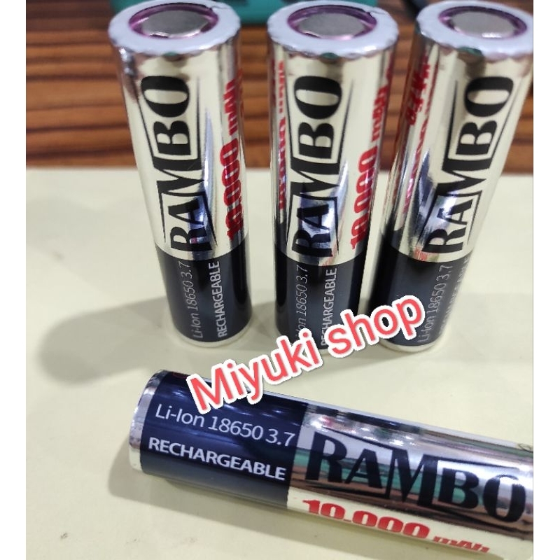 Baterai vape 18650 - 10.000mAh (kepala rata)