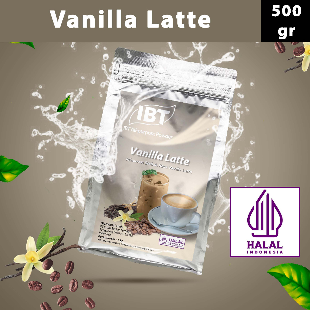 

Bahan Minuman Bubuk Rasa Vanilla Latte IBT Drink Powder 500gr