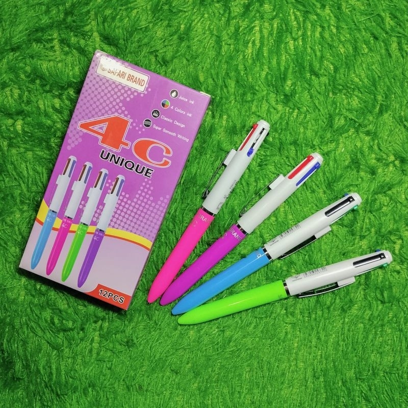 

Pulpen Bolpoin Ballpoint Safari 4c Unique 4 Warna 0,7
