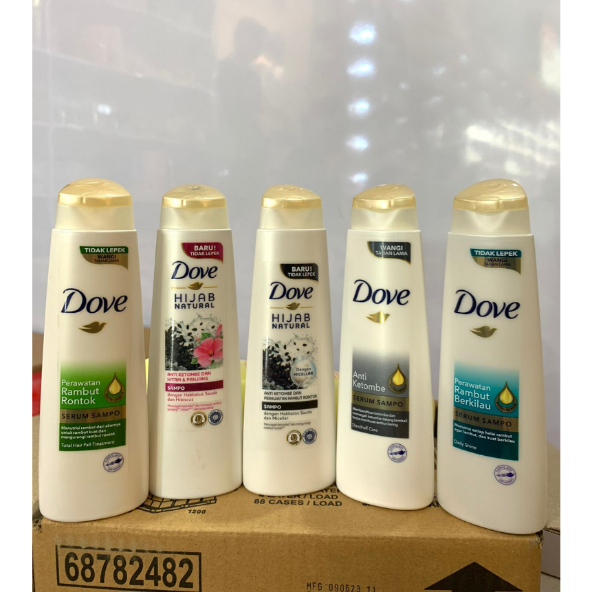 DOVE SHAMPO SERUM , SHAMPO HIJAB 135ML,70ML